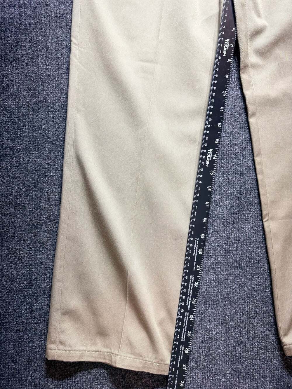 Princeton Club Beige Pleated Straight Fit Pants (Women) - Size 11/12 - Picture 5 of 8